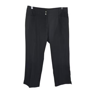 Adidas Black Stretch Women's Athletic Walking Hiking Capri Pants 10